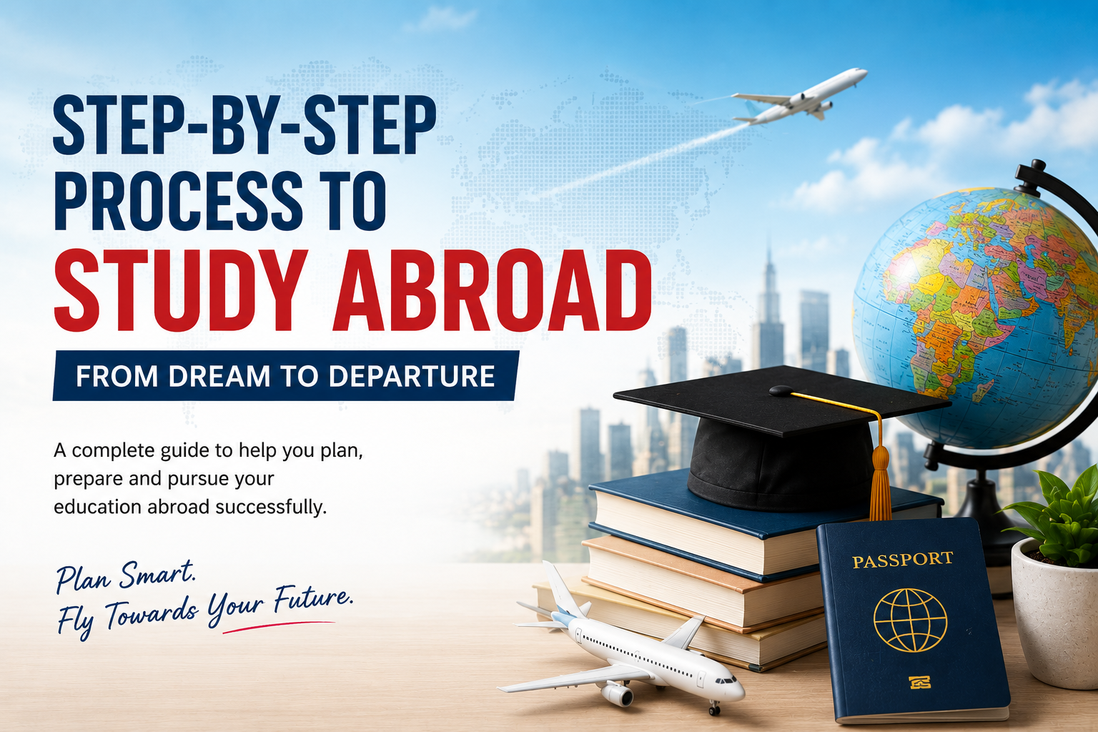 Step-by-Step Process to Study Abroad (From Dream to Departure)